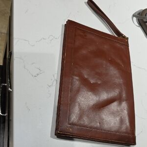 Lou Tyler Vintage Brown Leather Clutch